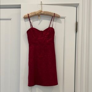 NWT Elegant Red Spaghetti Strap Dress